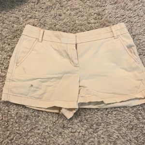 White shorts from J Crew